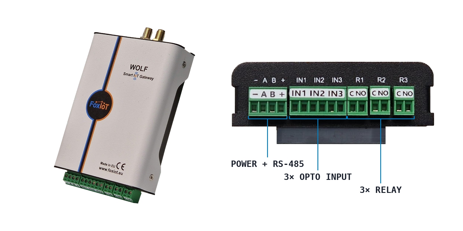Wolf-3Oi3Ro — 3 relays, 3 isolated inputs